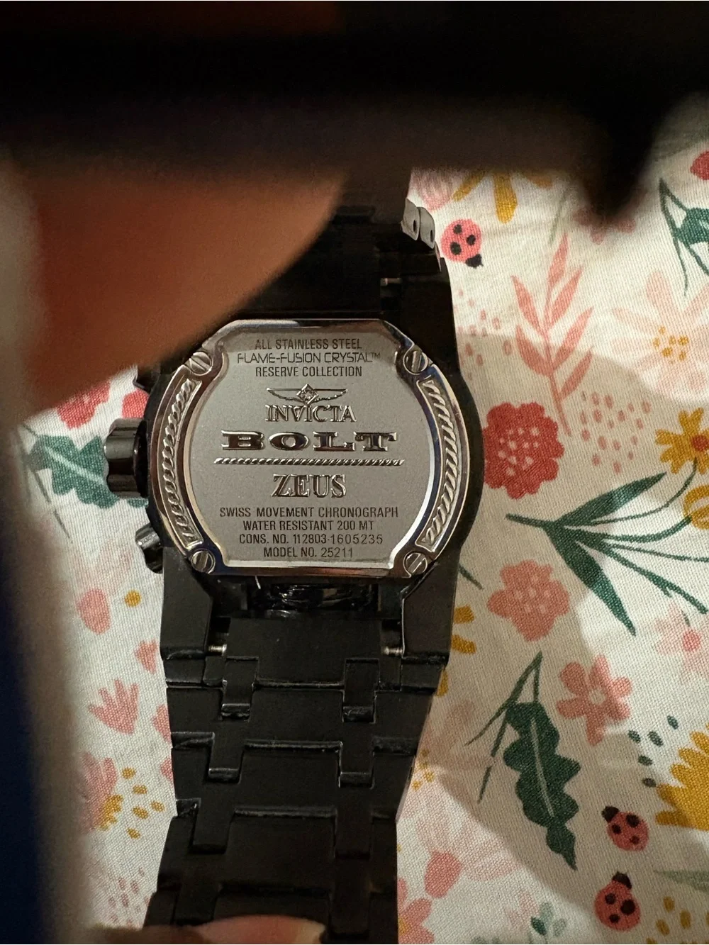 Invicta Reserve Bolt Zeus Model 25211 new but battery doesn't work